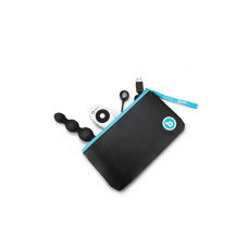 Анальные шарики с пультом, 2 мотора B-Vibe TRIPLET ANAL BEADS, черные