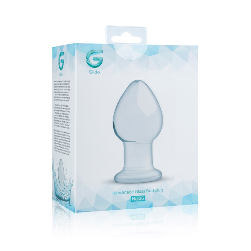 Стеклянная анальная пробка Gildo Glass Buttplug No. 26 Стеклянная анальная пробка Gildo Glass Buttplug No. 26