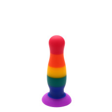 Радужная анальная пробка Dreamtoys Colourful Love Plug M