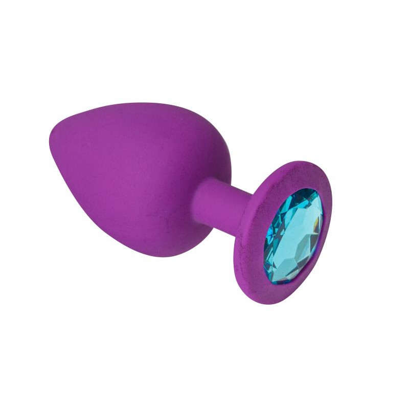 Анальная пробка sLash Silicone Topaz M Фиолетовая Анальная пробка sLash Silicone Topaz M Фиолетовая
