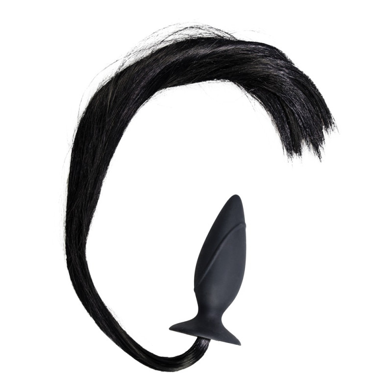 Анальна пробка You2Toys Pony Whip Plug Чорна