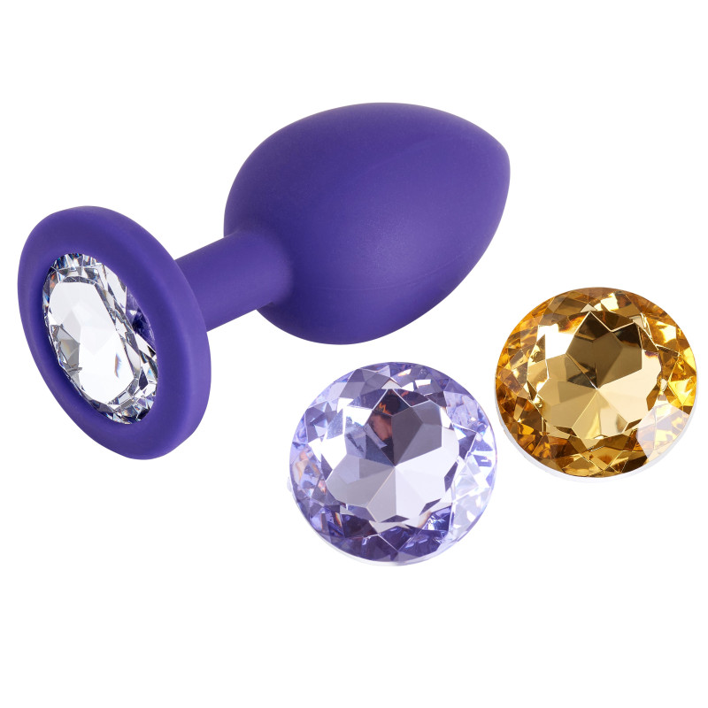 Анальная пробка с кристаллом So Divine Wild thing 3 в 1 сменные кристаллы L Анальная пробка с кристаллом So Divine Wild thing 3 в 1 сменные кристаллы L