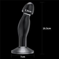 Анальная пробка LoveToy Flawless Clear Prostate Plug 6.5" Clear