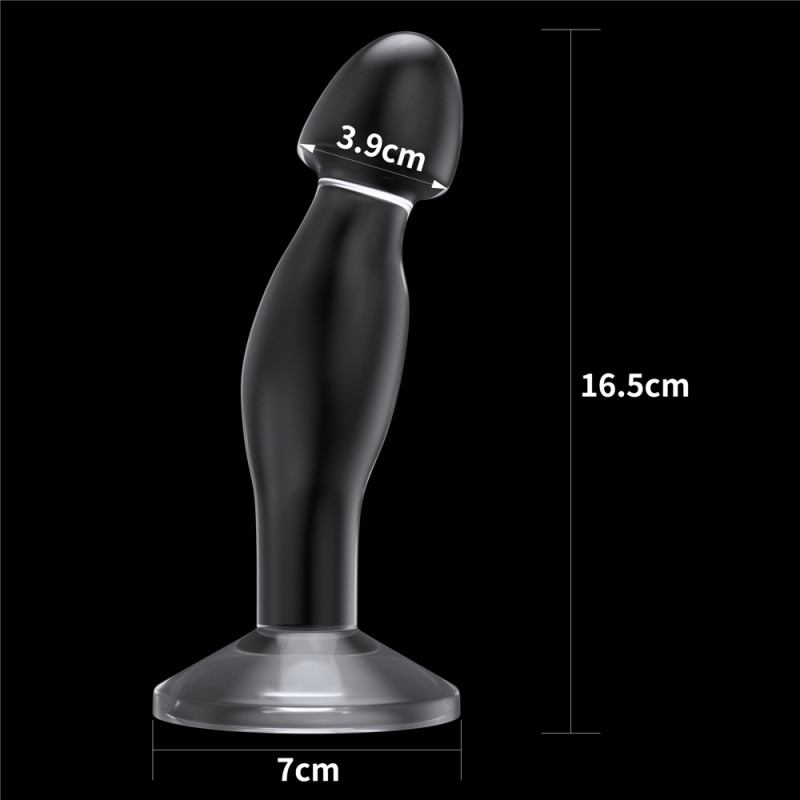 Анальная пробка LoveToy Flawless Clear Prostate Plug 6.5" Clear Анальная пробка LoveToy Flawless Clear Prostate Plug 6.5" Clear