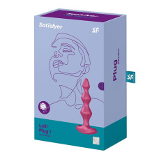 Анальный стимулятор-бусины с двумя моторами Satisfyer Lolli-Plug 1 (Berry)