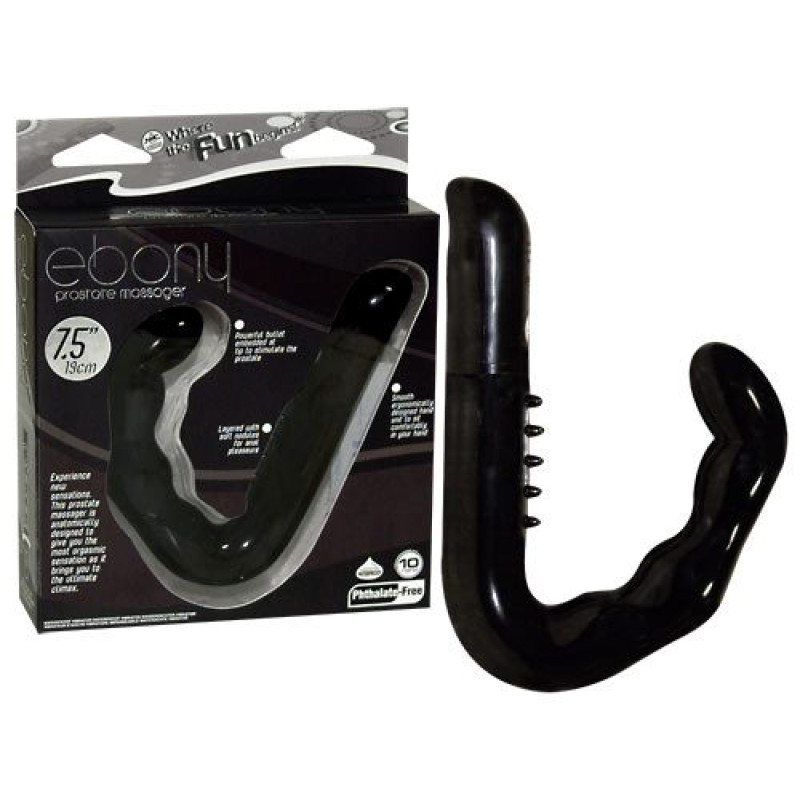 Масажер простати NMC Ebony Prostate Massager Чорний Масажер простати NMC Ebony Prostate Massager Чорний