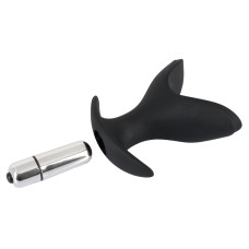 Анальна пробка Black Velvets Vibrating Anchor Чорна