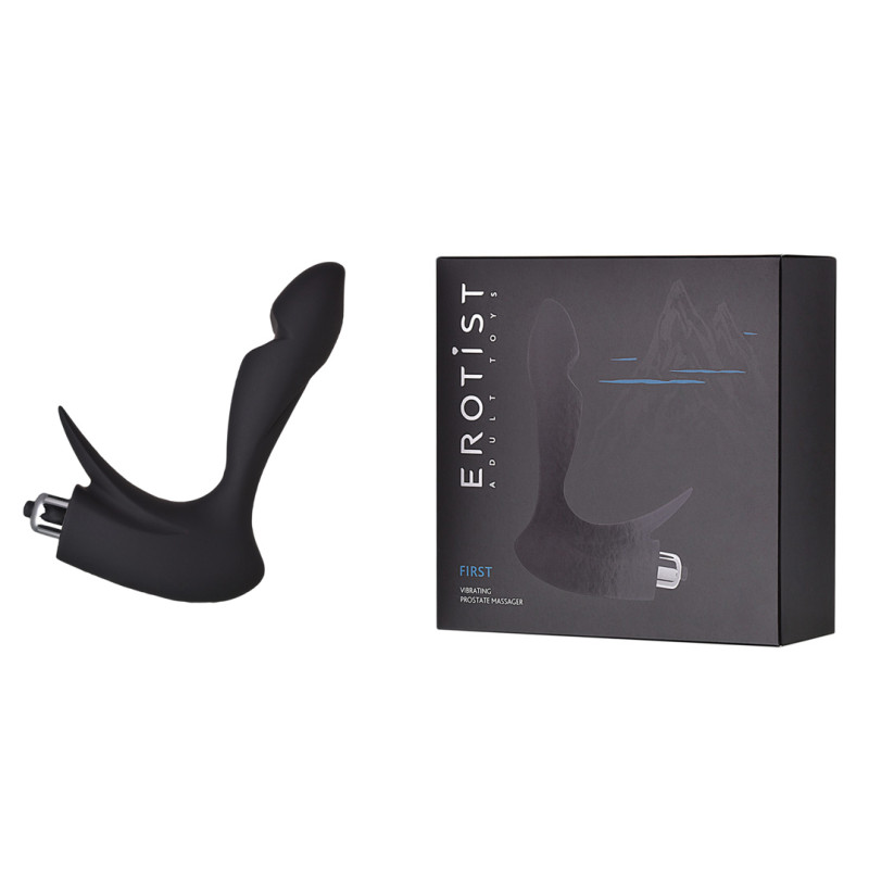 Стимулятор простати Toyfa Erotist First 14,4 см Чорний Стимулятор простати Toyfa Erotist First 14,4 см Чорний