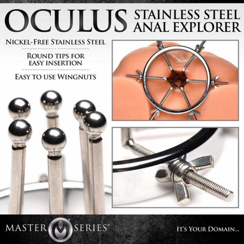 Анальный расширитель Master Series Oculus Stainless Steel Anal Explorer Анальный расширитель Master Series Oculus Stainless Steel Anal Explorer