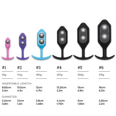 Анальна пробка із зміщеним центром ваги B-vibe Snug Plug 1 рожева