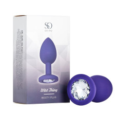 Анальная пробка с кристаллом So Divine Wild thing 3 в 1 сменные кристаллы L