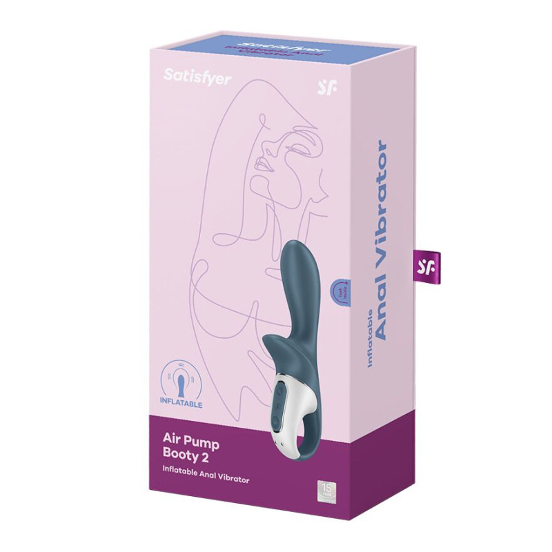 Анальный надувной вибратор Satisfyer Air Pump Booty 2 Анальный надувной вибратор Satisfyer Air Pump Booty 2