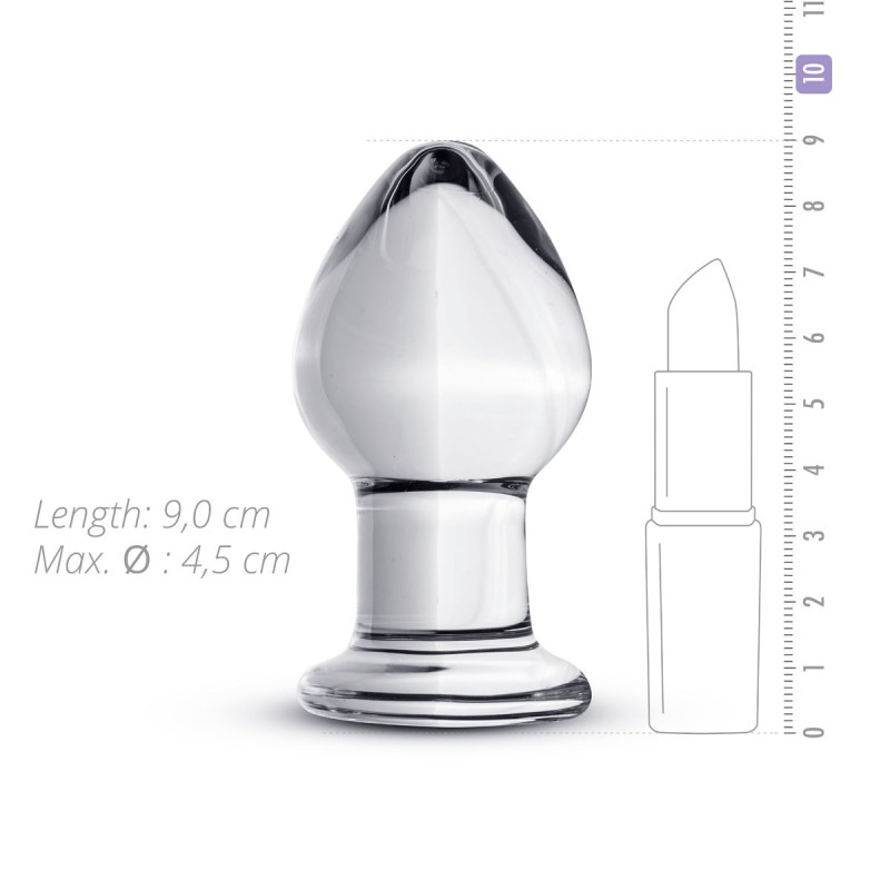 Стеклянная анальная пробка Gildo Glass Buttplug No. 26 Стеклянная анальная пробка Gildo Glass Buttplug No. 26