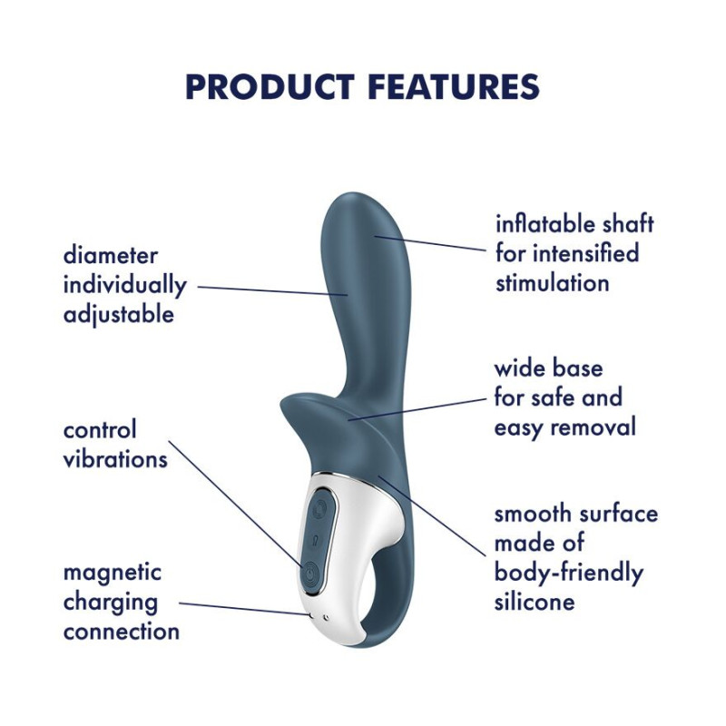 Анальный надувной вибратор Satisfyer Air Pump Booty 2 Анальный надувной вибратор Satisfyer Air Pump Booty 2