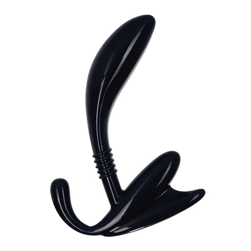 Анальна пробка California Exotic Novelties Apollo Curved Prostate Probe Чорна Анальна пробка California Exotic Novelties Apollo Curved Prostate Probe Чорна