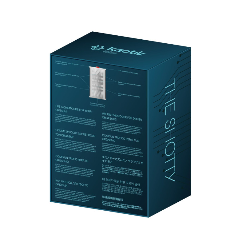 Смарт-мастурбатор Kaotik Labs The Shotty, режим edging, вібрація, обертання та імітація фрикцій