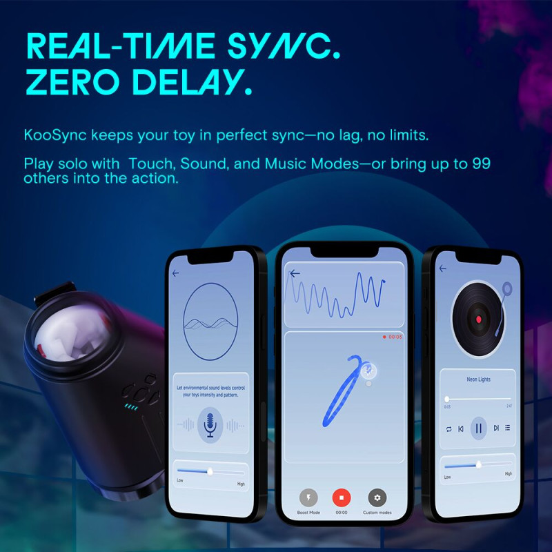 Смарт-мастурбатор Kaotik Labs The Shotty, режим edging, вібрація, обертання та імітація фрикцій