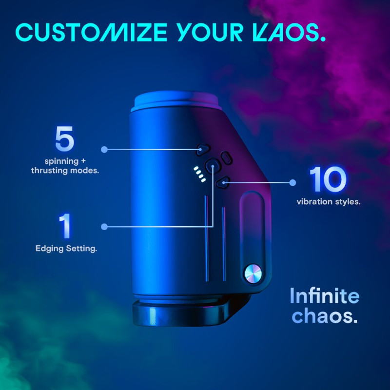 Смарт-мастурбатор Kaotik Labs The Shotty, режим edging, вібрація, обертання та імітація фрикцій