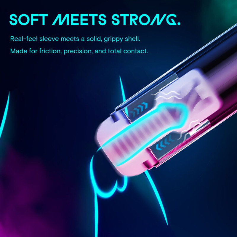 Смарт-мастурбатор Kaotik Labs The Shockwave, режим edging, імітація фрикцій