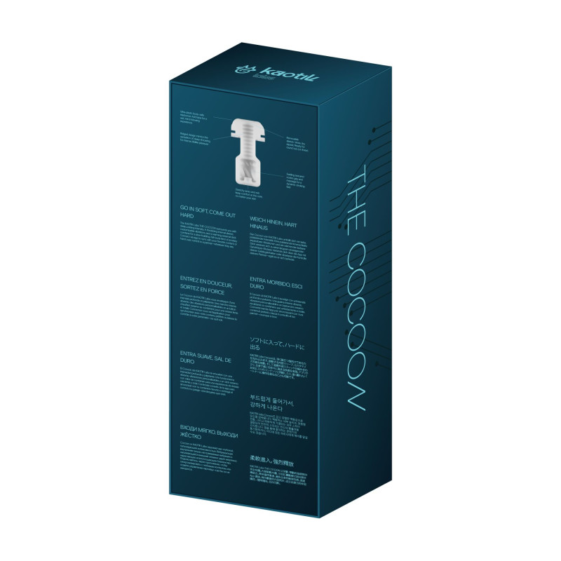 Смарт-мастурбатор Kaotik Labs The Cocoon, режим edging, пульсації, підігрів до 42 °C