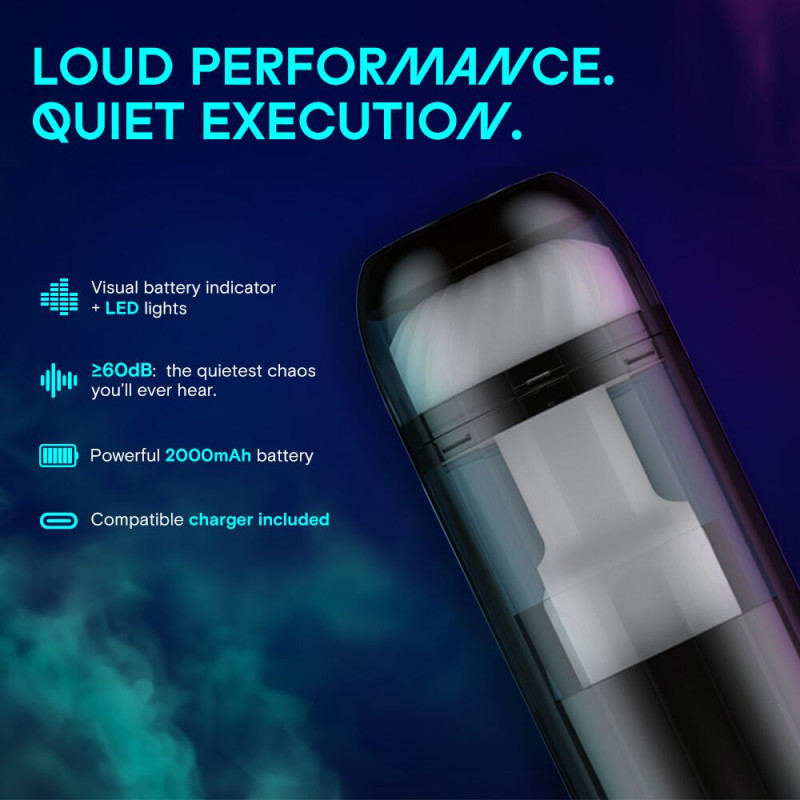 Смарт-мастурбатор Kaotik Labs The Cocoon, режим edging, пульсації, підігрів до 42 °C