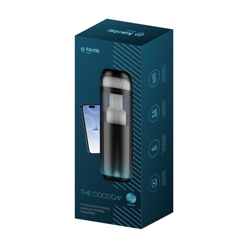Смарт-мастурбатор Kaotik Labs The Cocoon, режим edging, пульсації, підігрів до 42 °C