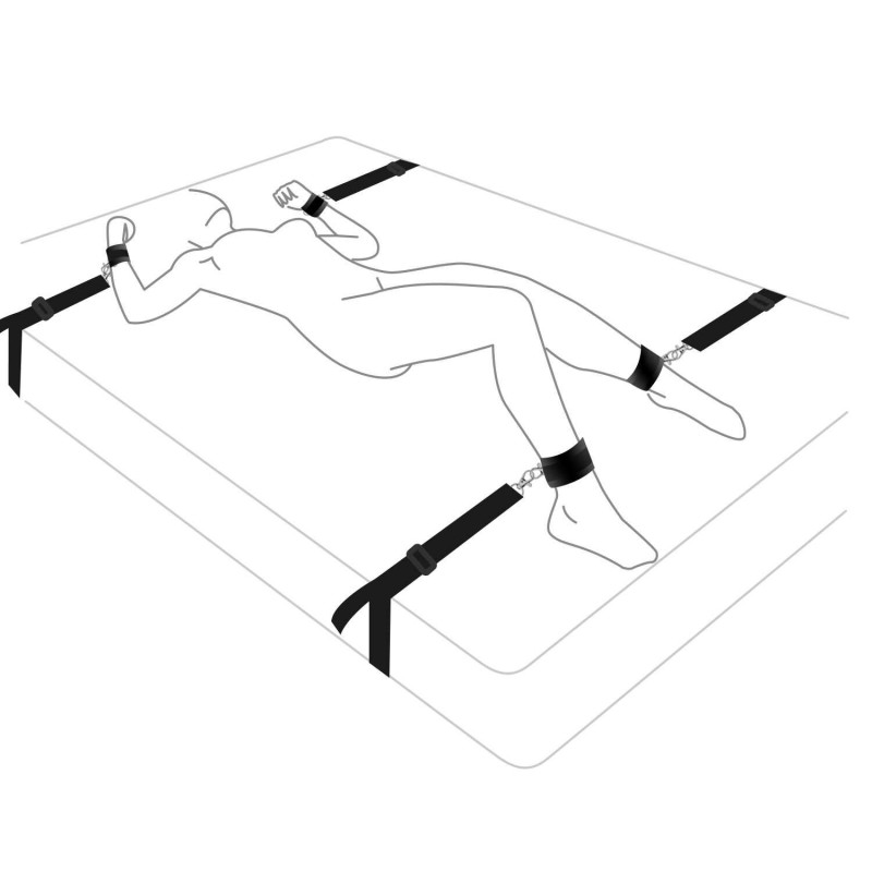 Растяжка на кровать Art of Sex BDSM No pain - No game Растяжка на кровать Art of Sex BDSM No pain - No game