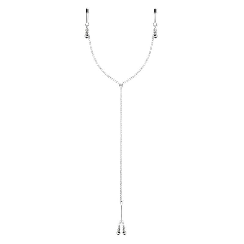 Зажимы для сосков и клитора Bedroom Fantasies: Nipple and Clitoris Clamps - Silver Зажимы для сосков и клитора Bedroom Fantasies: Nipple and Clitoris Clamps - Silver