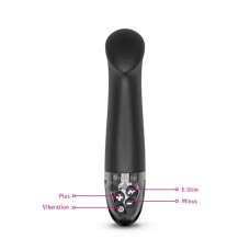 Вибратор для точки G с электростимуляцией Mystim Right on Ron Black Edition