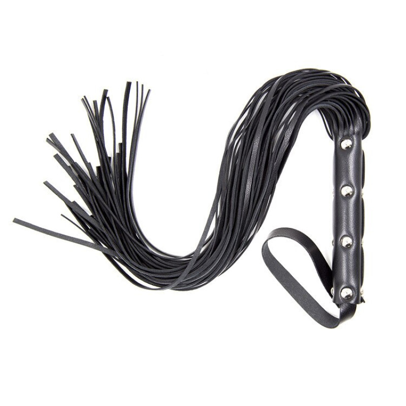 Флоггер DS Fetish Stud flogger black Флоггер DS Fetish Stud flogger black