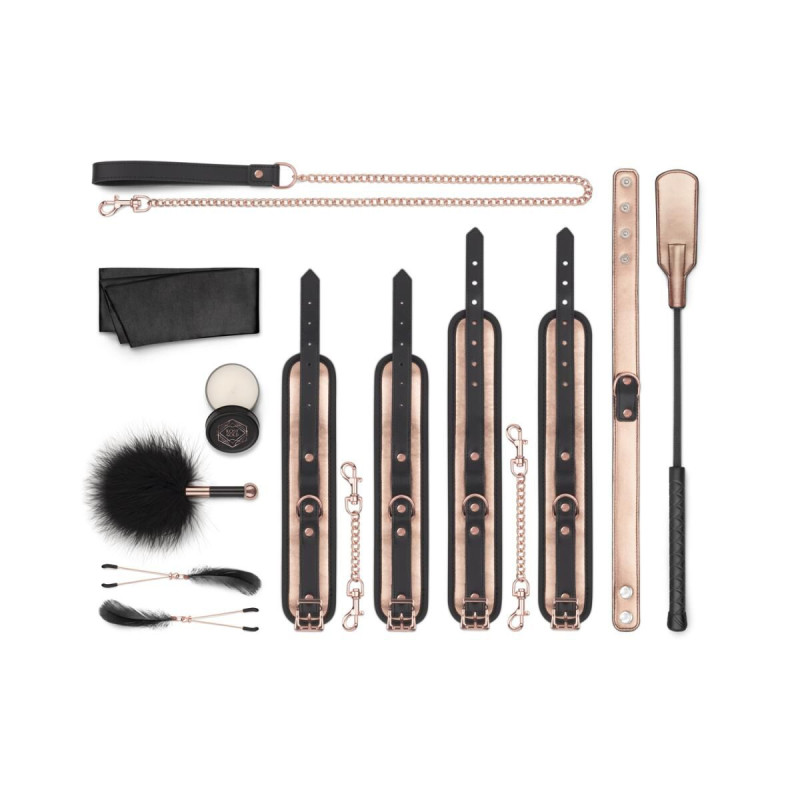 Шикарный набор для BDSM Rosy Gold – Nouveau BDSM set, 9 аксессуаров Шикарный набор для BDSM Rosy Gold – Nouveau BDSM set, 9 аксессуаров