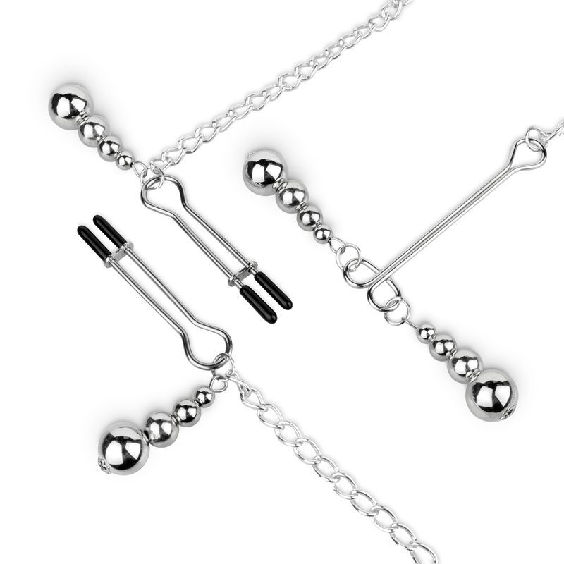 Зажимы для сосков и клитора Bedroom Fantasies: Nipple and Clitoris Clamps - Silver Зажимы для сосков и клитора Bedroom Fantasies: Nipple and Clitoris Clamps - Silver