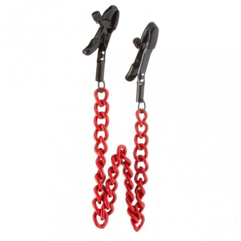 Затискачі на соски Lucky Bay Red Chain Затискачі на соски Lucky Bay Red Chain