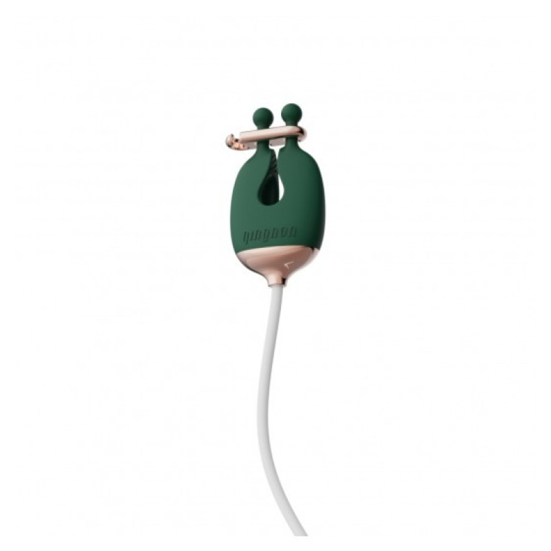 Зажимы для сосков с вибрацией Qingnan No.2 Vibrating Nipple Clamps Green