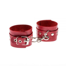 Наручники sLash Leather Restraints Hand Cuffs Червоні