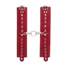 Наручники sLash Leather Restraints Hand Cuffs Червоні