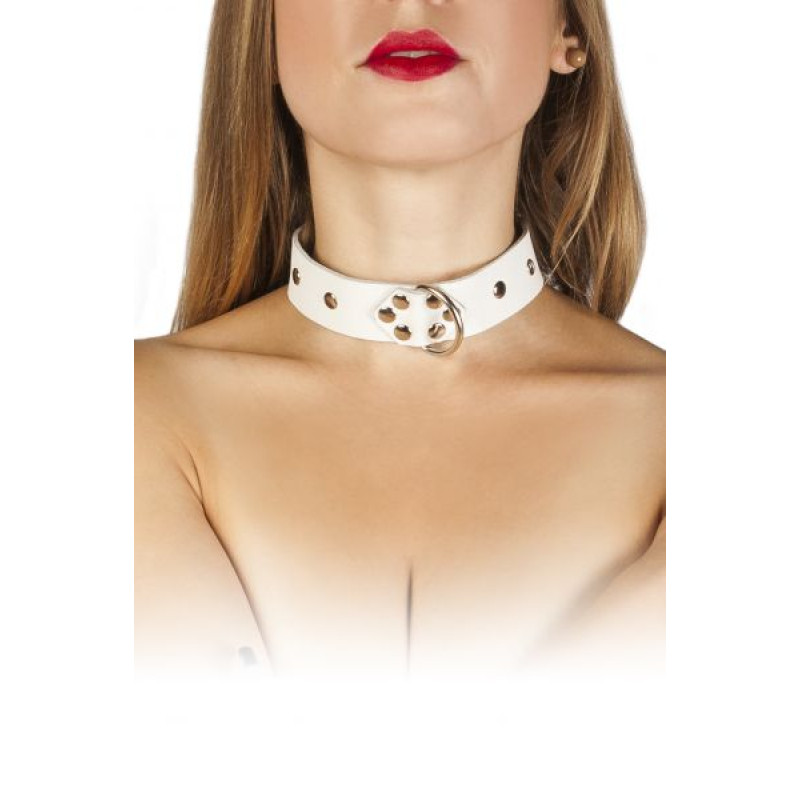 Ошейник sLash Dominant Collar Белый Ошейник sLash Dominant Collar Белый