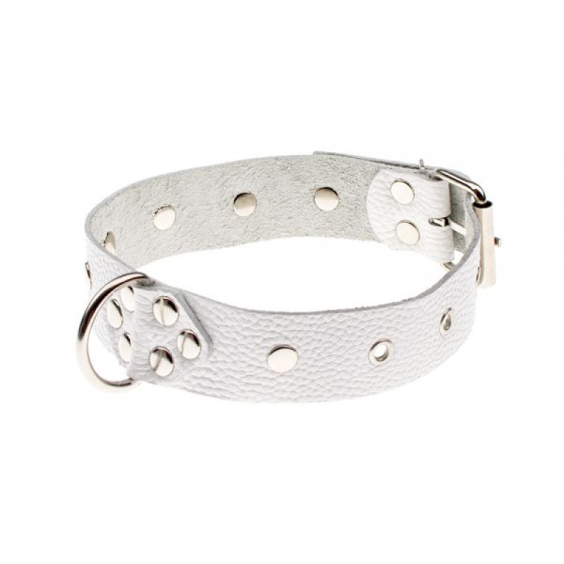 Ошейник sLash Dominant Collar Белый Ошейник sLash Dominant Collar Белый