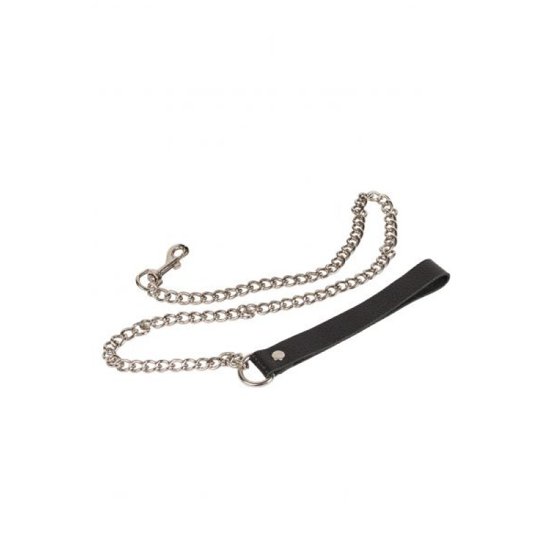 Поводок sLash Leather Leash Черный Поводок sLash Leather Leash Черный