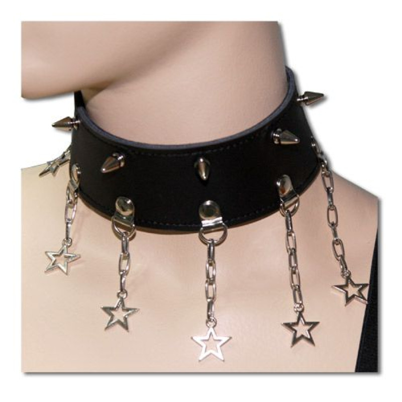 Нашийник із шипами Spade Чорний 280820 Нашийник із шипами Spade Чорний 280820