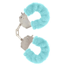 Наручники с мехом Toy Joy Furry fan cuffs Голубые