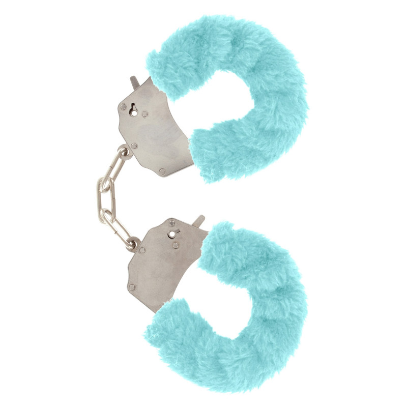 Наручники с мехом Toy Joy Furry fan cuffs Голубые Наручники с мехом Toy Joy Furry fan cuffs Голубые