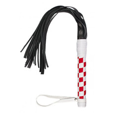 Флогер sLash VIP Leather Flogger, White/Red