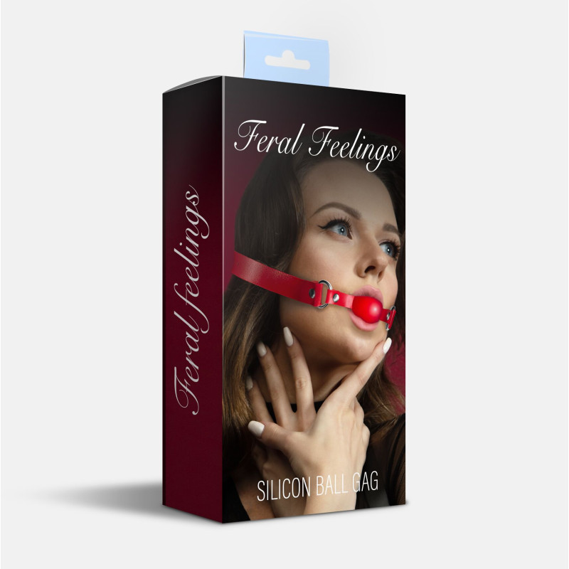 Кляп силиконовый Feral Feelings Silicon Ball Gag Red/Red, красный ремень, красный шарик Кляп силиконовый Feral Feelings Silicon Ball Gag Red/Red, красный ремень, красный шарик