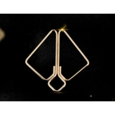 Зажимы для сосков с тяжелой подвеской и серьгами Lockink Золотые