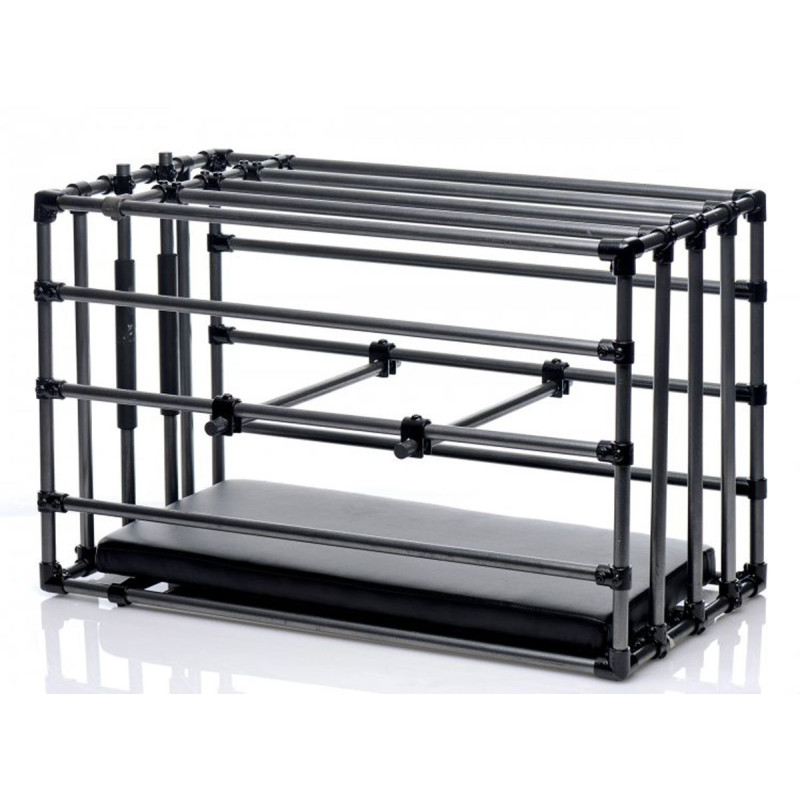 Міцна розбірна клітина для покарань Master Series Kennel Adjustable Bondage Cage