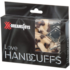 Наручники StRubber XXdreamSToys Liebes-Handschellen m. Plüsch Kuh Леопардовые