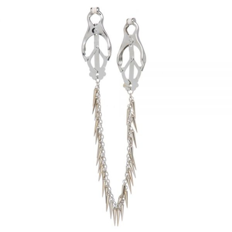 Зажимы на соски Lucky Bay Nipple play кабалы Chain and Spike Зажимы на соски Lucky Bay Nipple play кабалы Chain and Spike