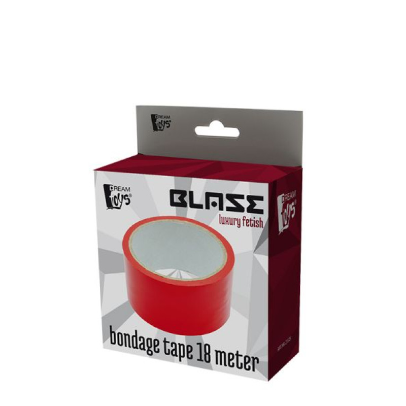 Бондажная лента Dreamtoys Blaze Bondage Tape 18 м Красная Бондажная лента Dreamtoys Blaze Bondage Tape 18 м Красная
