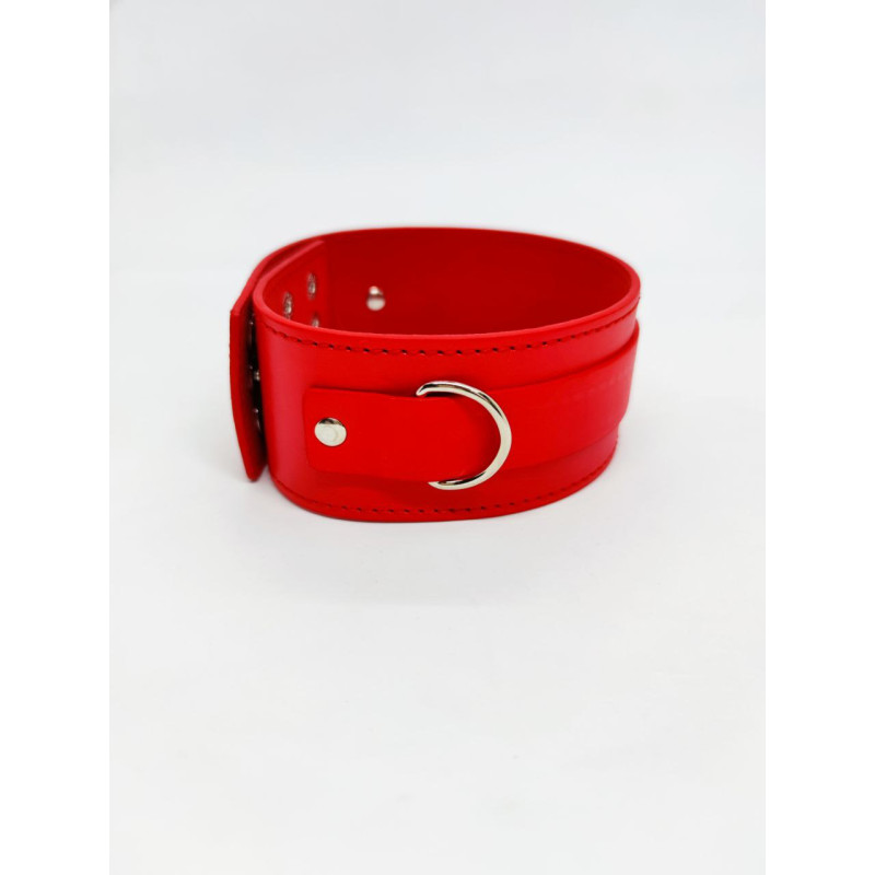Ошейник с поводком DS Fetish Collar with leash metal Красный Ошейник с поводком DS Fetish Collar with leash metal Красный